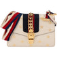 Gucci Grained Leather Sylvie Bee Star Web Crossbody Bag