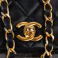 Chanel Quilted Lambskin 24K Gold Single Flap Crossbody Bag