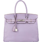 Hermès Lilac Chevre Mysore Leather Palladium Birkin 30 Handbag