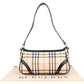 Burberry Nova-Check Monogram Studded Shoulder Bag
