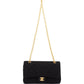 Chanel Quilted Jersey 24K Gold Medium Double Flap Crossbody Bag