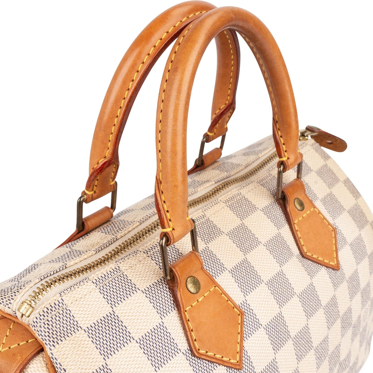 Louis Vuitton Monogram Damier Azur Canvas Speedy 25 Handbag