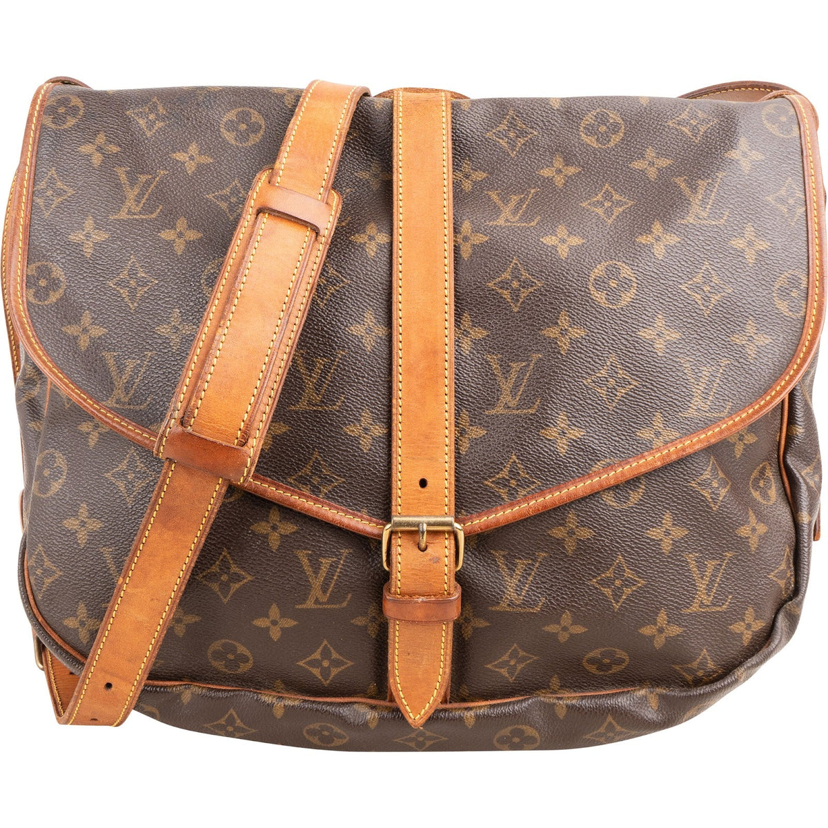 Louis Vuitton Monogram Canvas Saumur 35 Crossbody Bag