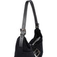 Fendi Black Cotton Baguette Buckel Shoulder Bag