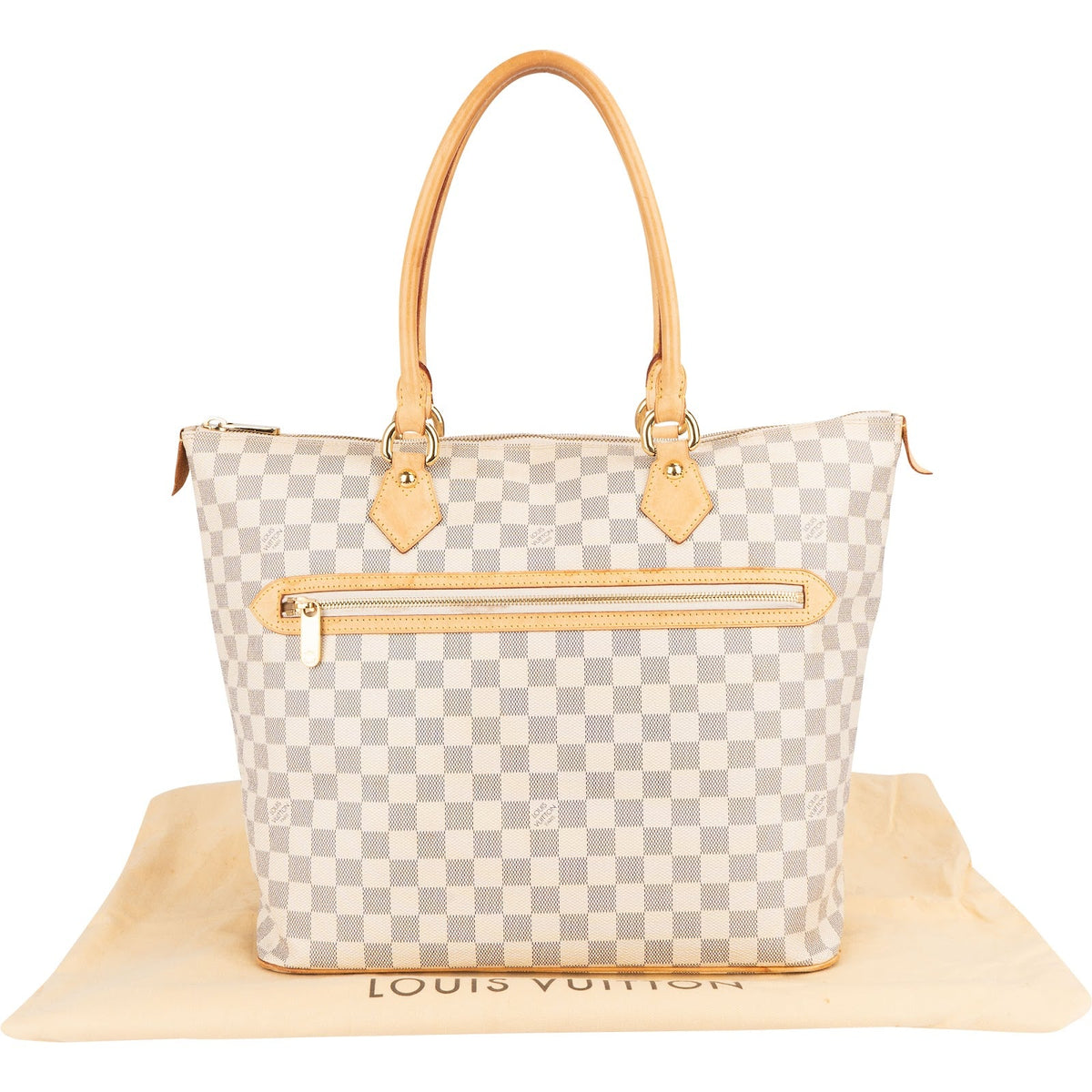Louis Vuitton Monogram Damier Azur Saleya GM Handbag