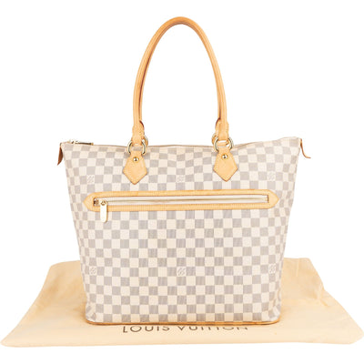 Louis Vuitton Monogram Damier Azur Saleya GM Handbag