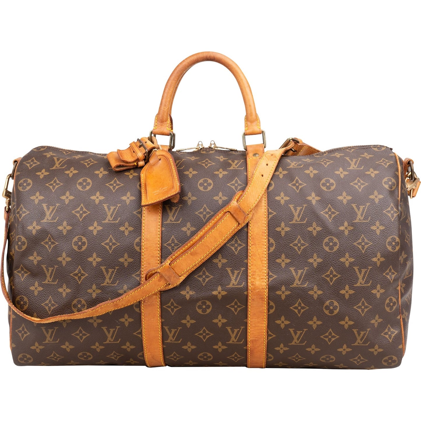 Louis Vuitton Monogram Canvas Keepall 50 Bandoulière Travel Bag