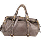 Miu Miu Drawstring Satchel aus Vitello-Lux-Leder – Vorderansicht