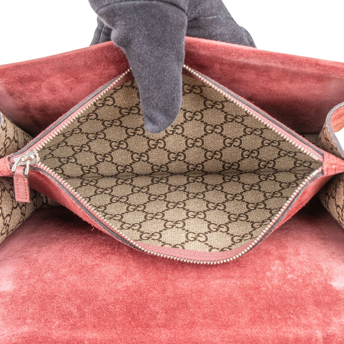 Gucci Monogram GG Supreme Floral Print Dionysus Shoulder Bag