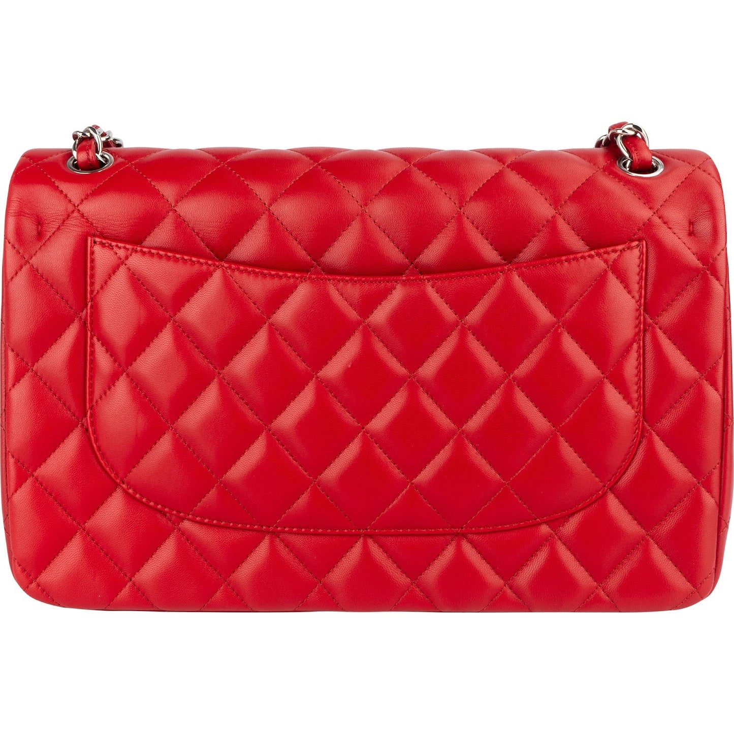 Chanel Quilted Lambskin Jumbo Double Flap Crossbody Bag