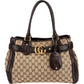 Gucci Monogram GG Canvas Leather Running Handbag