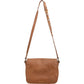 Miu Miu Brown Grained Leather Studded Bow Shoulder Bag