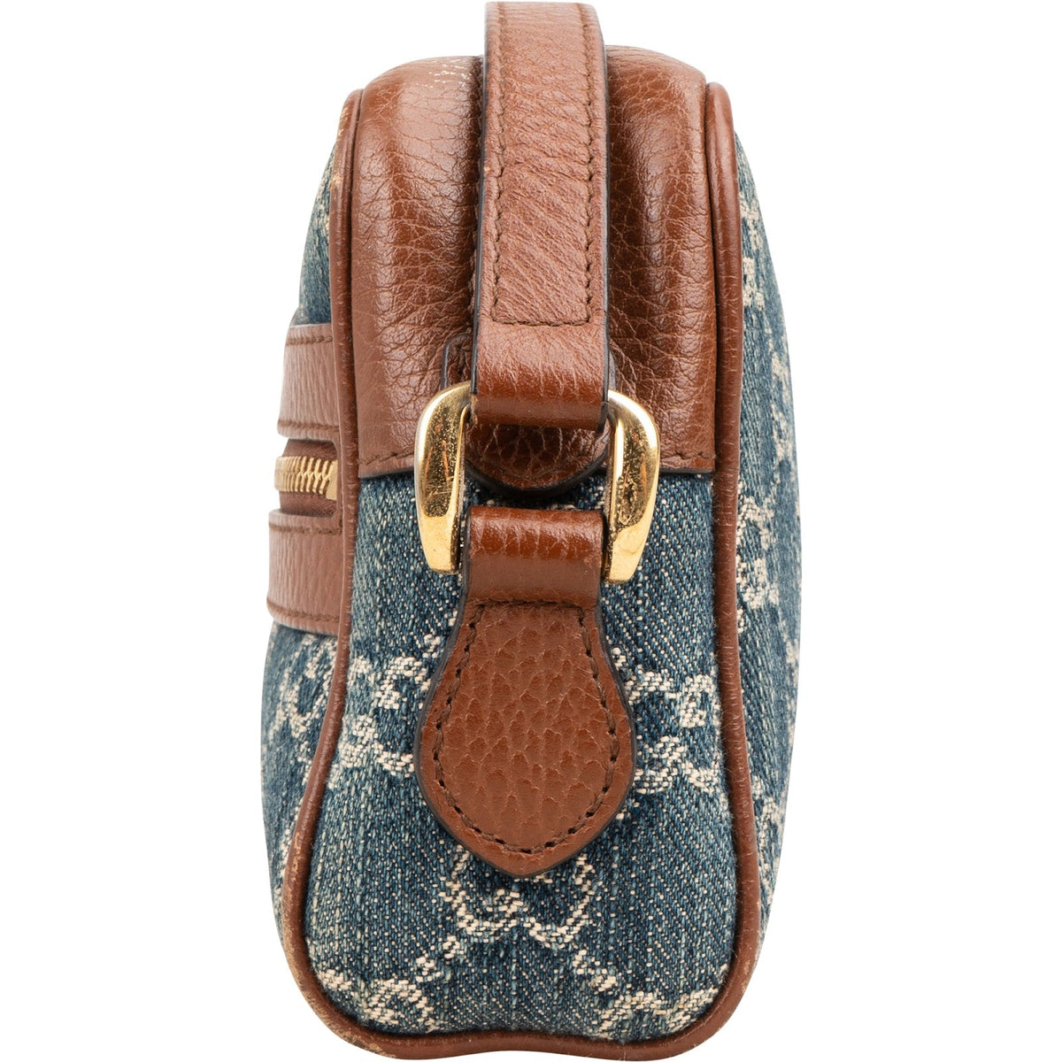 Gucci Monogram GG Denim Ophidia Camera Crossbody Bag