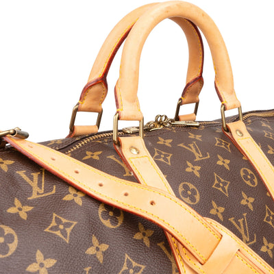 Louis Vuitton Monogram Canvas Keepall 55 Bandoulière Travel Bag