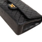 Chanel Quilted Lambskin Medium 24K Gold Double Flap Shoulder Bag