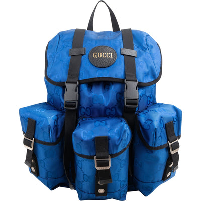 Gucci Monogram GG Nylon Econyl Off The Grid Multi-Pocket Backpack