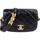 Chanel Quilted Lambskin CC Chain Flap Crossbody Bag