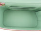 Chanel Pink Green Bicolor Quilted Lambskin Top Handle Vanity Case Crossbody Handbag