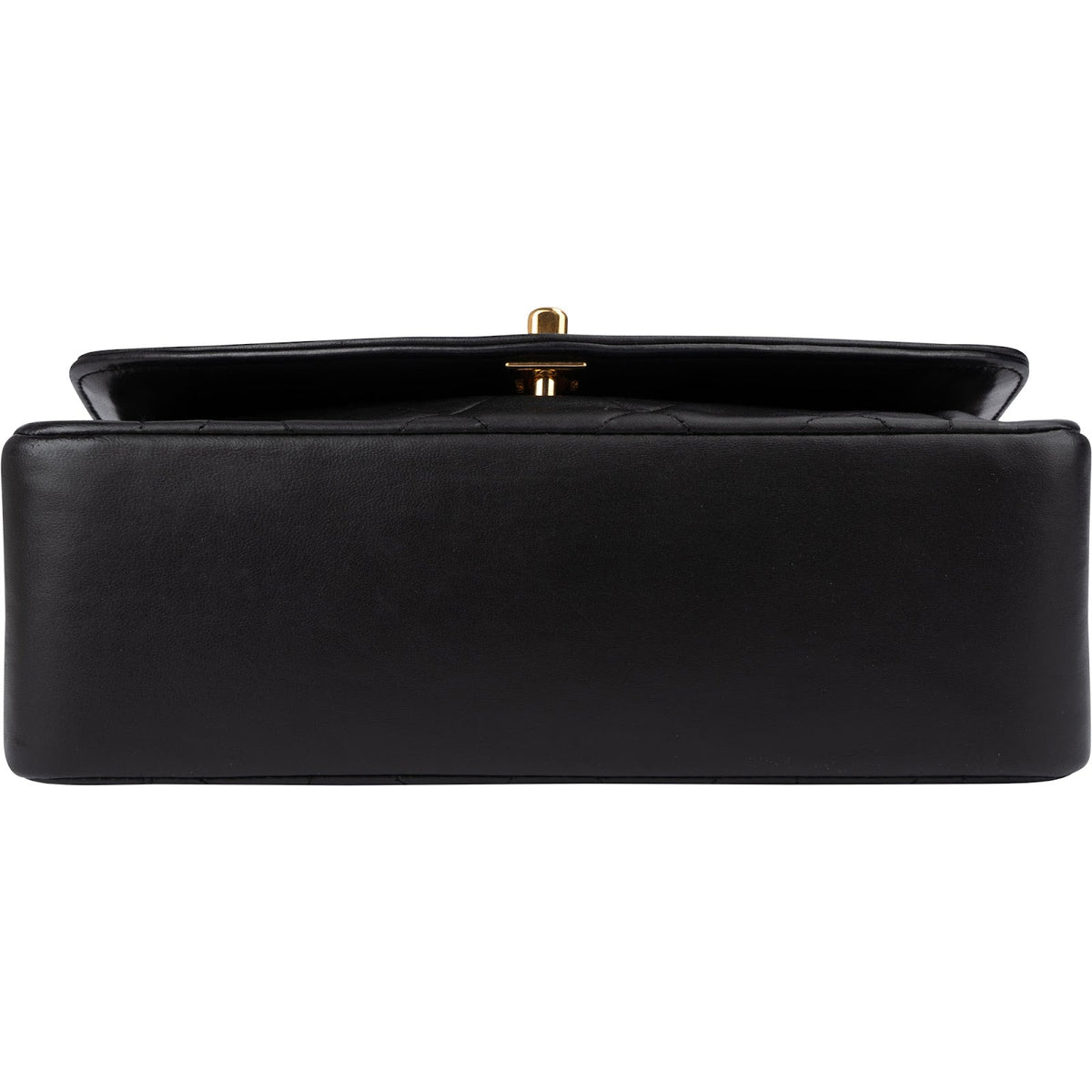 Chanel Quilted Lambskin 24K Gold Diana Single Flap Crossbody Bag