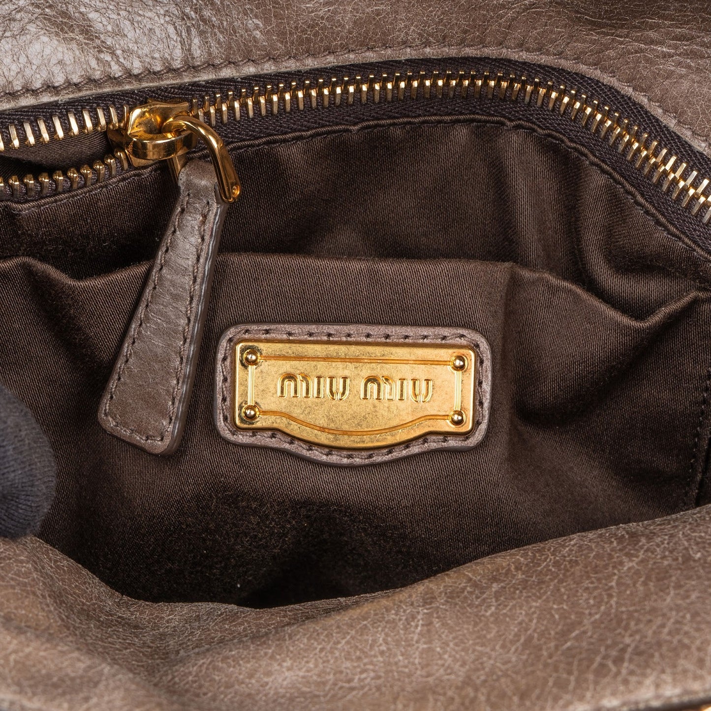 Miu Miu Vitello Lux Leather Bow Handbag