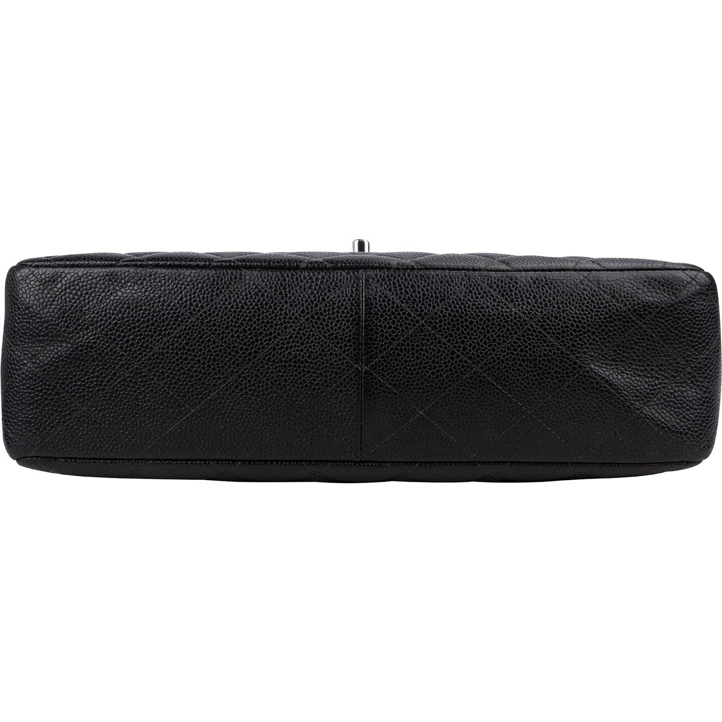 Chanel Quilted Caviar Leather Jumbo Single Flap Crossbody Bag