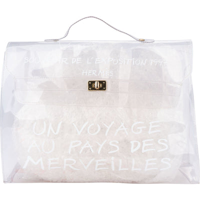 Hermes Transparent Vinyl 1997 Kelly Handbag