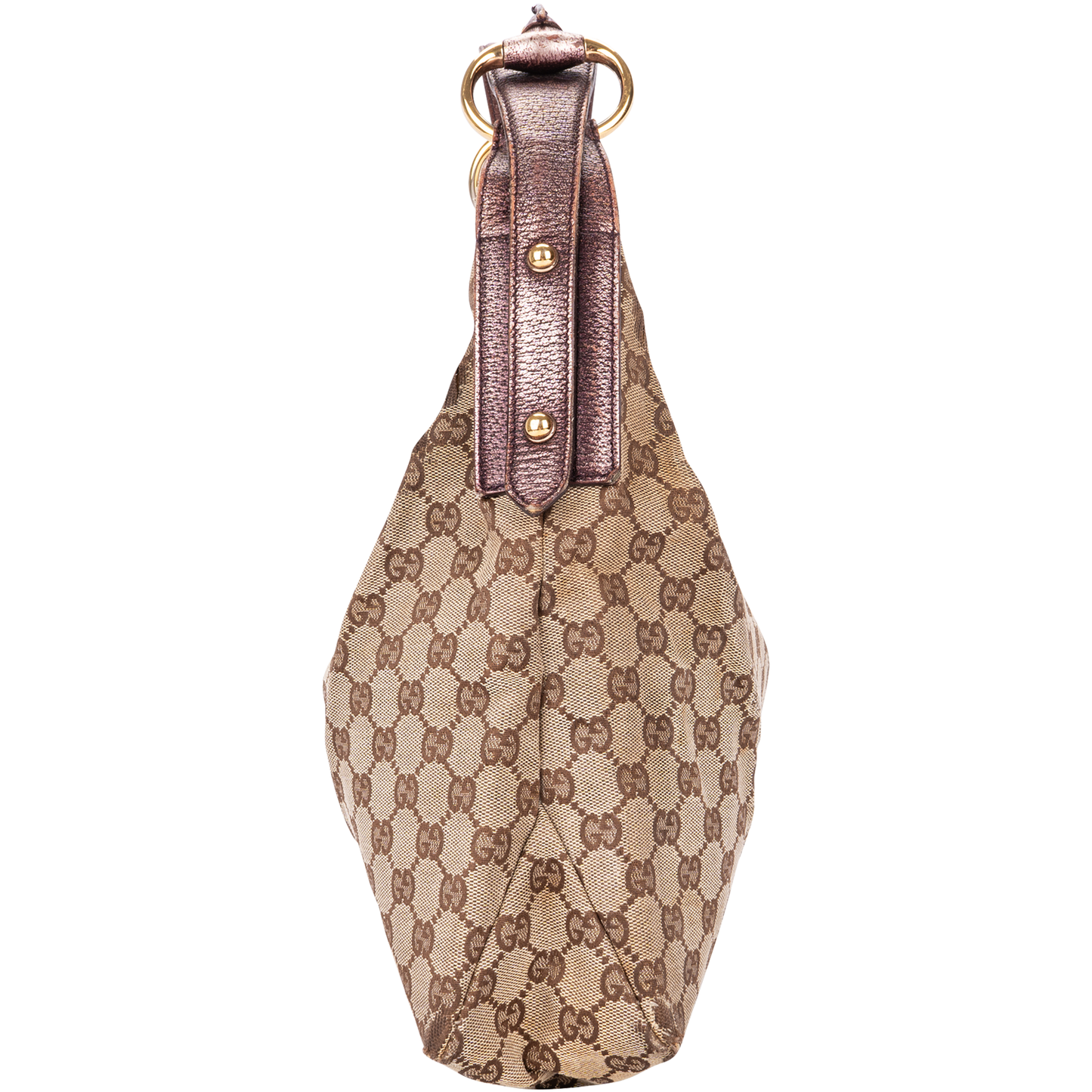 Gucci Monogram Horsebit Shoulder Bag