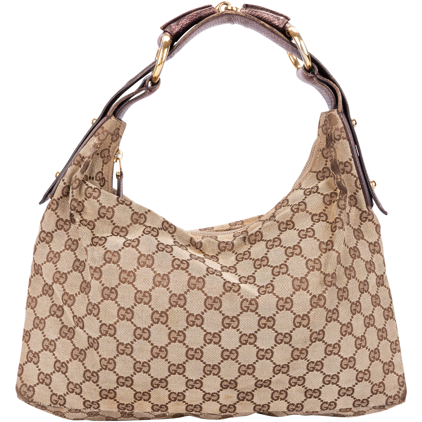 Gucci Monogram Horsebit Shoulder Bag