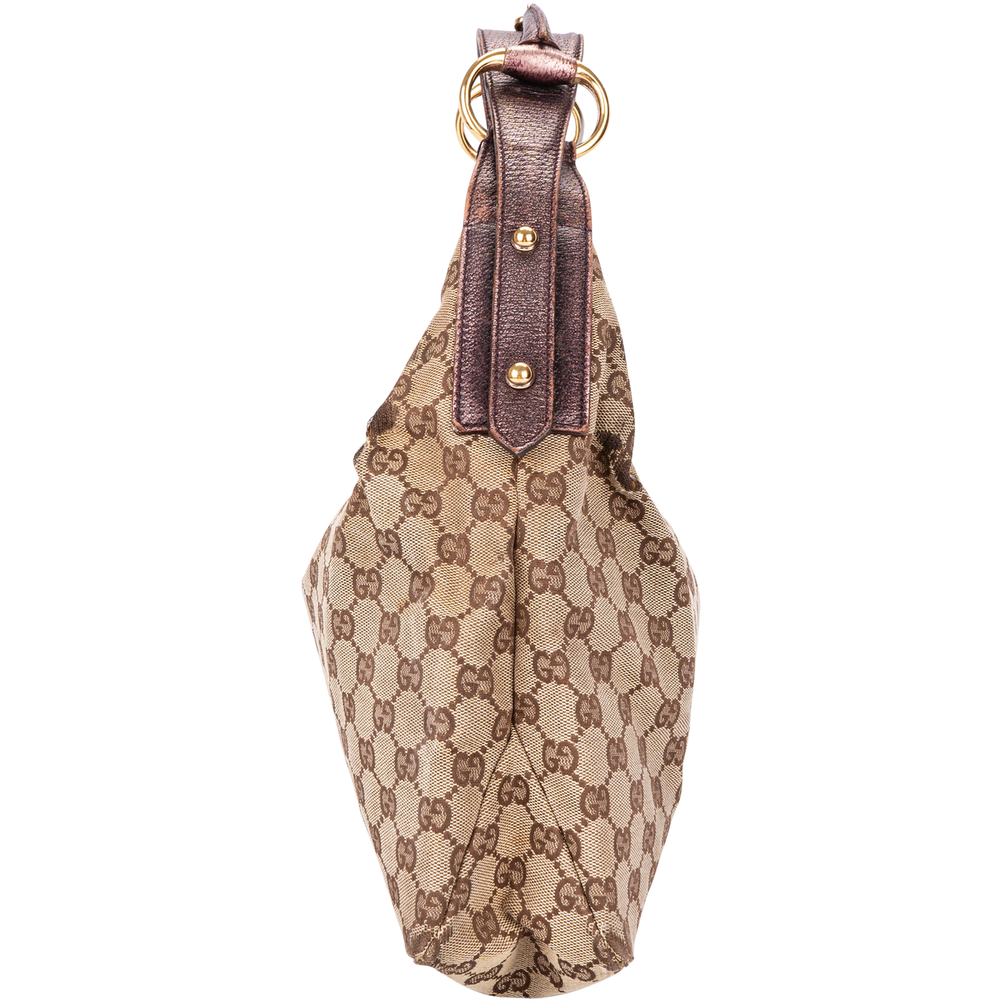 Gucci Monogram Horsebit Shoulder Bag