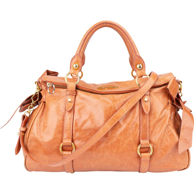 Miu Miu Classic Leather City Handbag