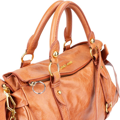 Miu Miu Classic Leather City Handbag