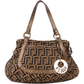 Fendi Canvas Zucca Monogram Shoulder Bag