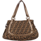Fendi Canvas Zucca Monogram Shoulder Bag