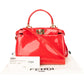 Fendi Peekaboo aus rotem Lackleder – Ansicht 2