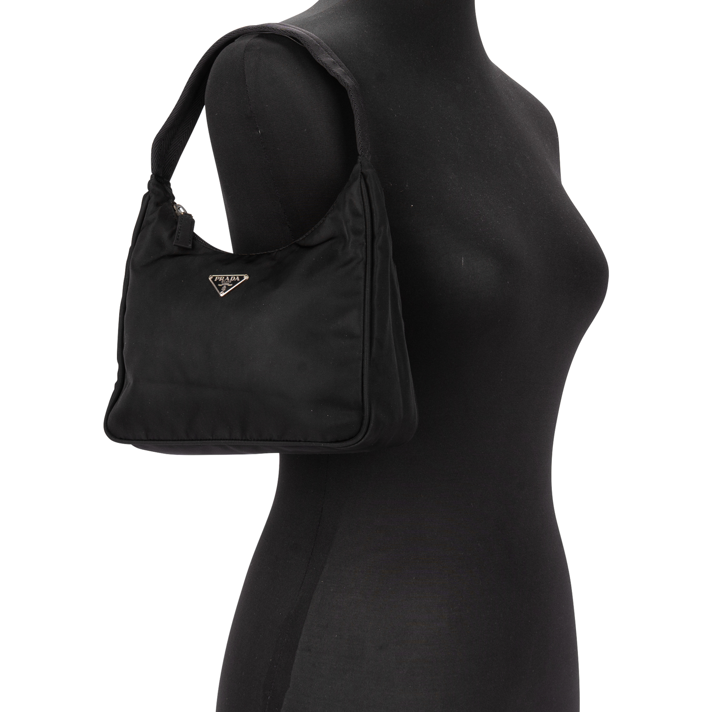 Prada Nylon Triangle Re-Edition Shoulder Bag