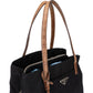 Prada Nylon Croco Optic Triangle Handbag