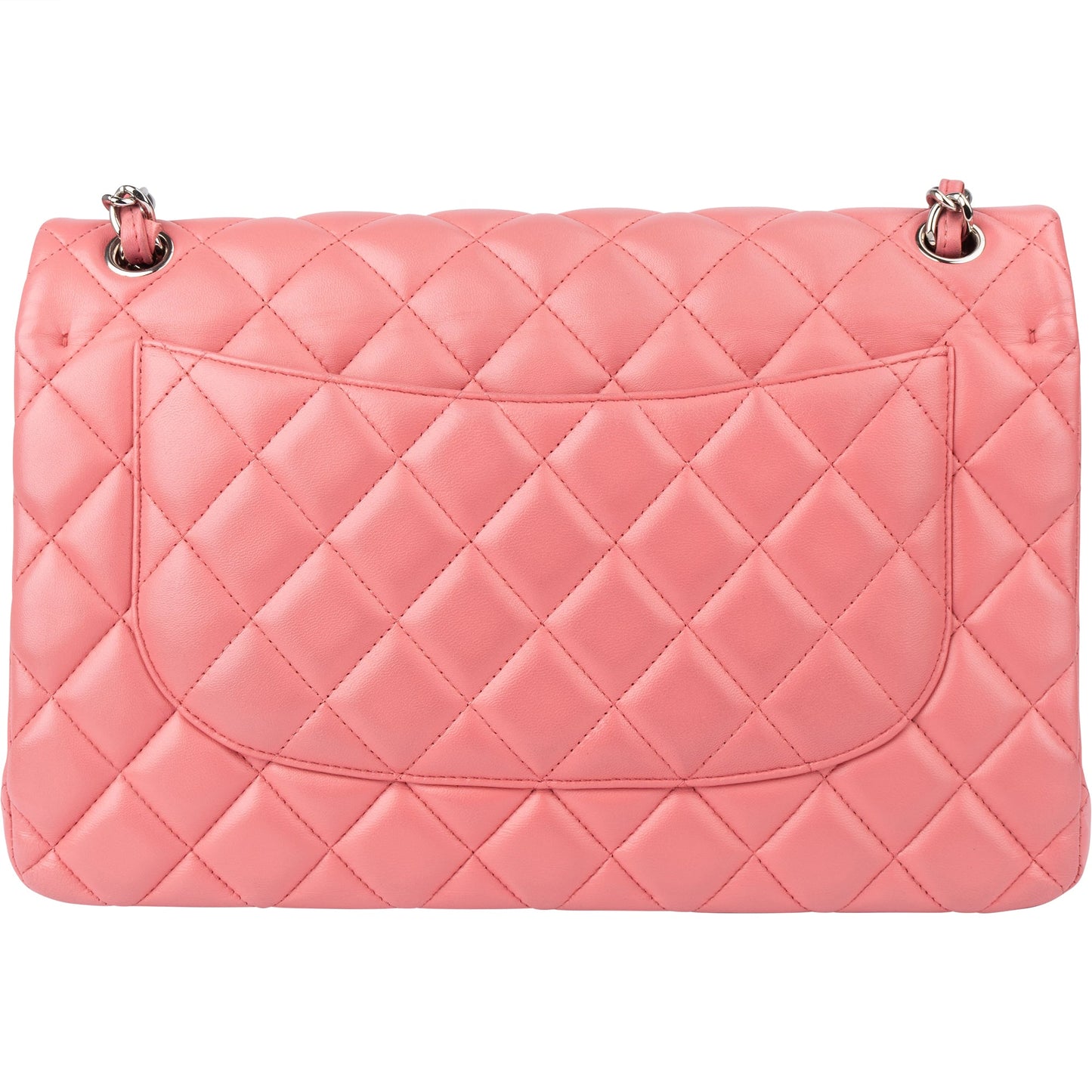 Chanel Quilted Lambskin Jumbo Double Flap Crossbody Bag