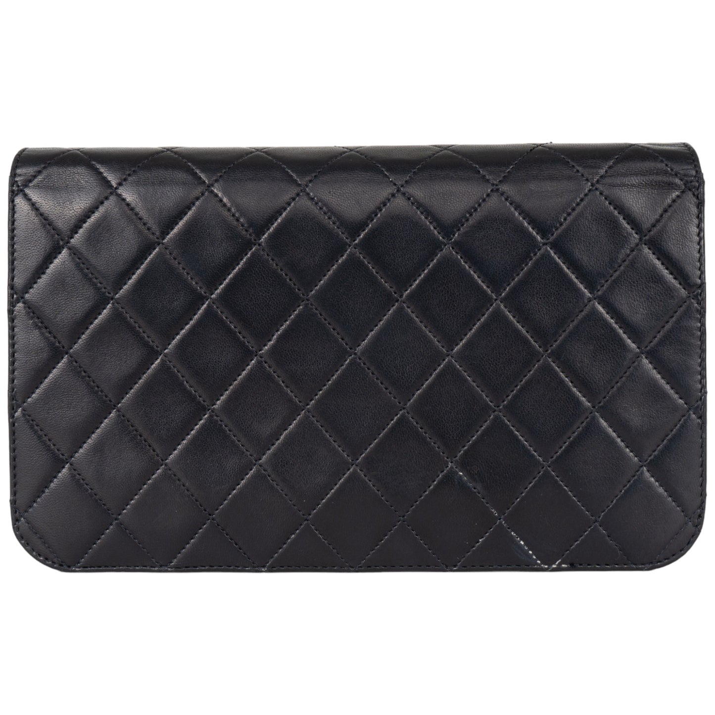 CHANEL QUILTED LAMBSKIN 24K GOLD SINGLE FLAP BAG