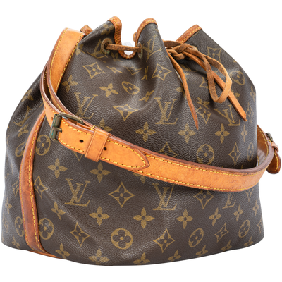 Louis Vuitton Canvas Monogram Sac Noe Petit Shoulder Bag