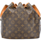 Louis Vuitton Canvas Monogram Sac Noe Petit Shoulder Bag