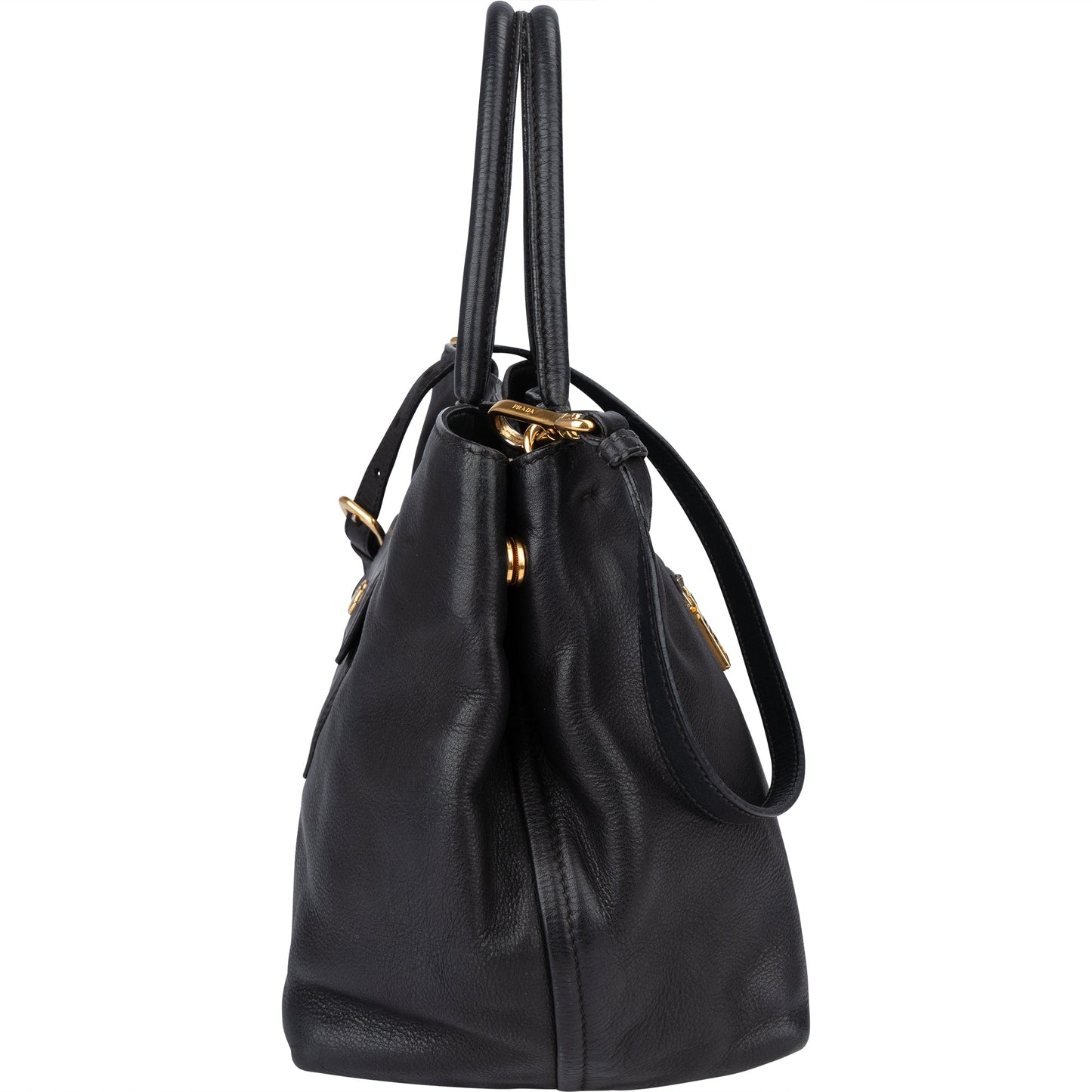 Prada Black Calf Leather City Handbag