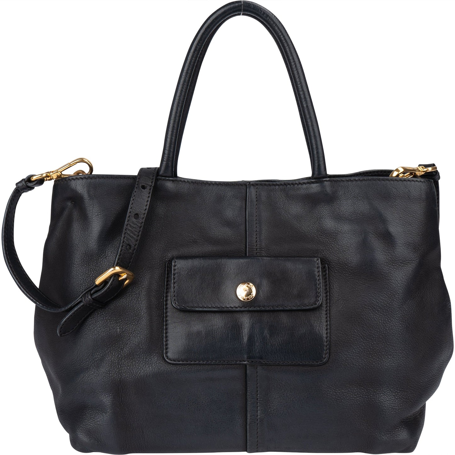 Prada Black Calf Leather City Handbag