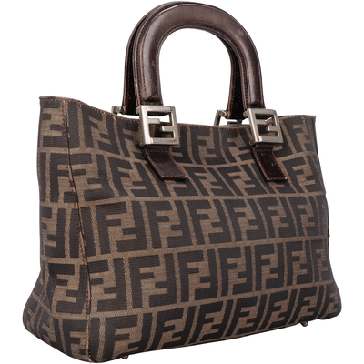 Fendi Zucca Monogram Handbag