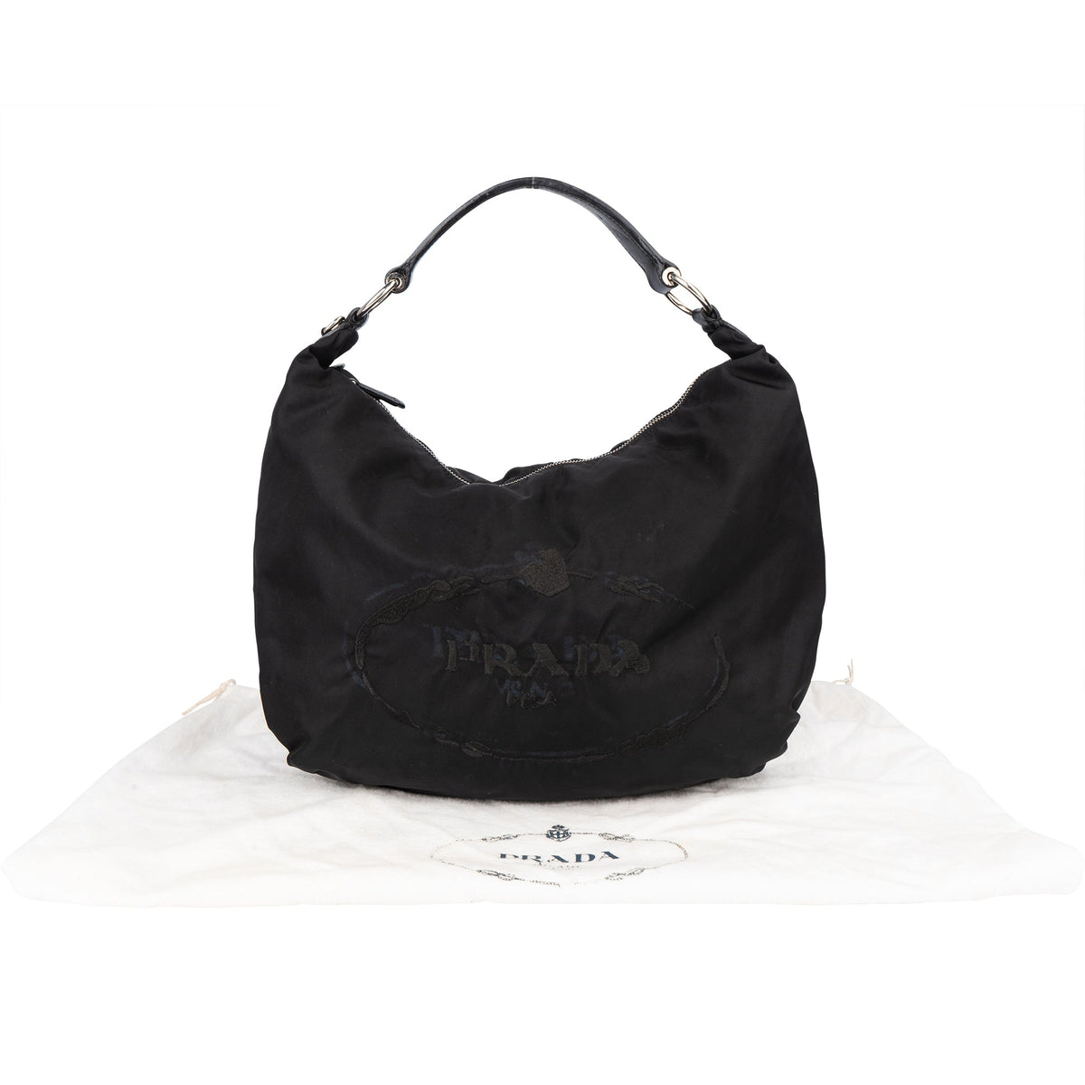 Prada Oblique Hobo aus Nylon – Ansicht 2