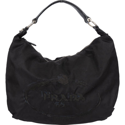 Prada Nylon Oblique Hobo Bag