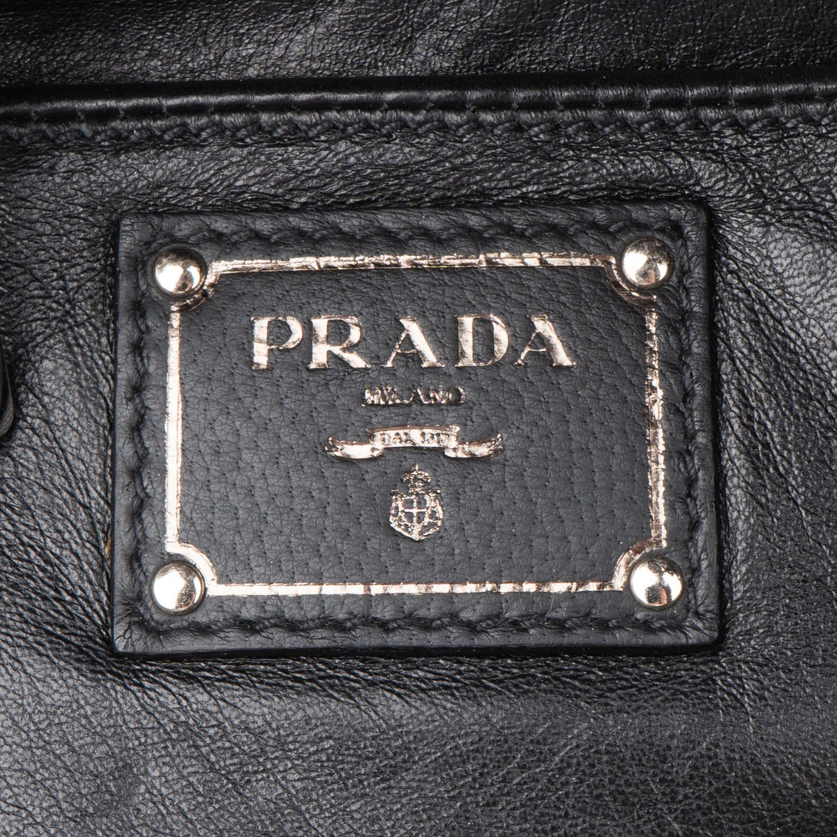 Prada Tricolor Braided Leather City Handbag