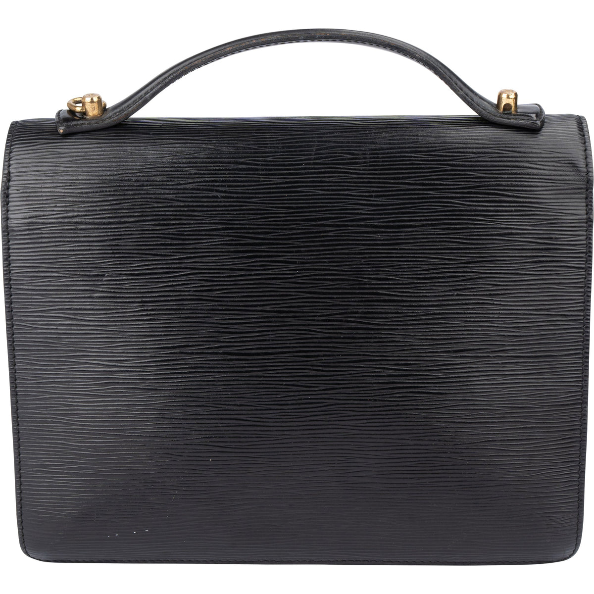 Louis Vuitton Noir Epi Leather Monceau Handbag