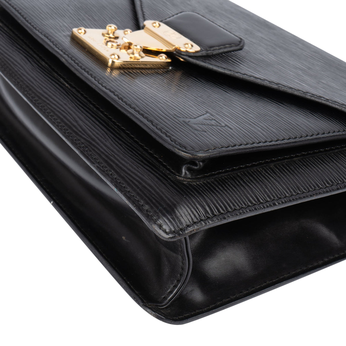 Louis Vuitton Noir Epi Leather Monceau Handbag