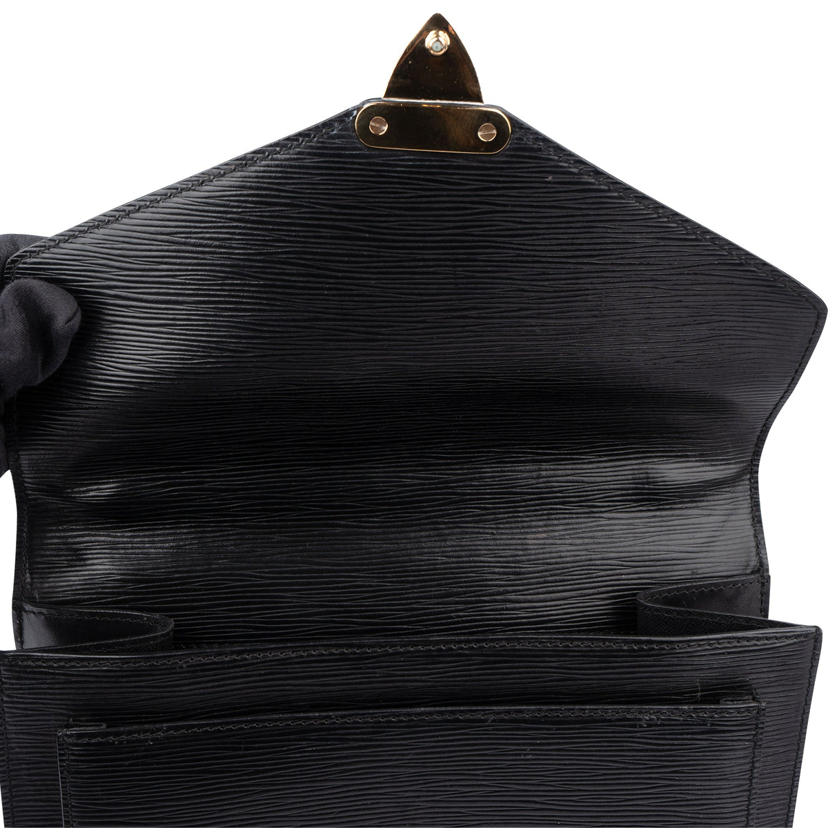 Louis Vuitton Noir Epi Leather Monceau Handbag