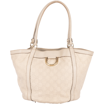 Gucci GG Monogram Abbey D-Ring Leather Shoulder Bag